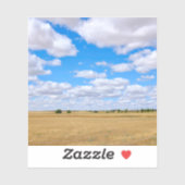 Harvested wheat fields  シール (シート)