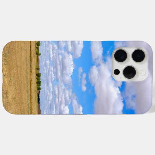Harvested wheat fields  Case-Mate iPhoneケース (裏面 (横))