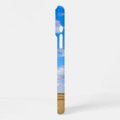 Harvested wheat fields iPhoneケース (左側面)