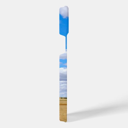 Harvested wheat fields  iPhoneケース (右側面)