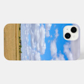 Harvested wheat fields  iPhoneケース (裏面横)