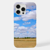 Harvested wheat fields  iPhoneケース (裏面)