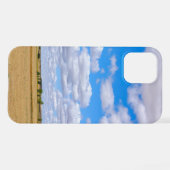 Harvested wheat fields iPhoneケース (裏面横)