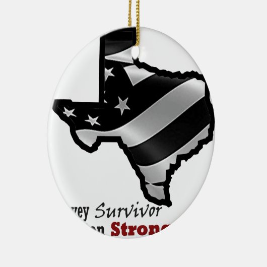 Harveyのデザインのbk白いrd.gif セラミックオーナメント (右)