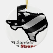 Harveyのデザインのbk白いrd.gif セラミックオーナメント (正面)