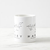 Harveyペプチド名mug コーヒーマグカップ (中央)