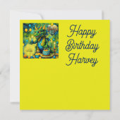HARVEY ~誕生日カード~恐竜~緑~ (裏面)