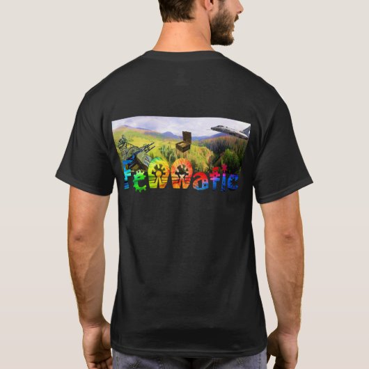 Harvey Fenn Fennaticの両面虹のワイシャツ Tシャツ (裏面)