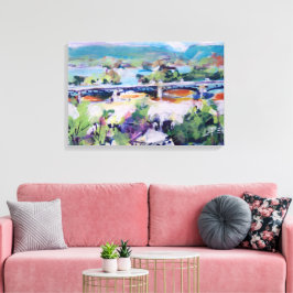 Harvey Taylor Bridge  / Artist Larry Lerew キャンバスプリント