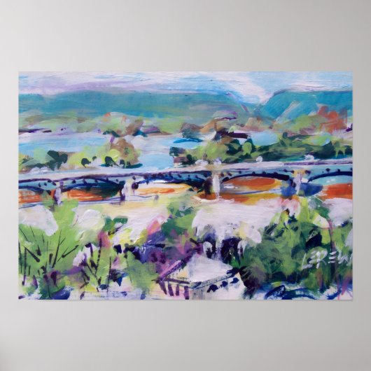 Harvey Taylor Bridge / Artist Larry Lerew ポスター (正面)