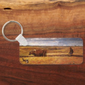 Harvey Thomas Dunnによって耕されたバッファローの骨 キーホルダー (裏面)