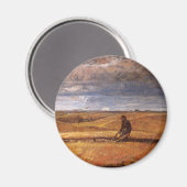 Harvey Thomas Dunnによって耕されたバッファローの骨 マグネット (正面/裏面)