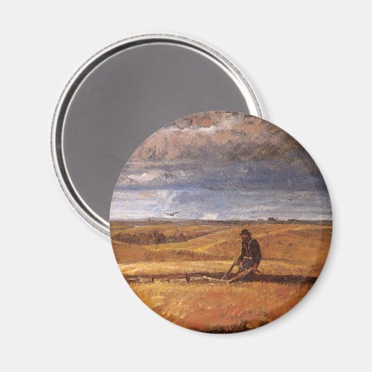 Harvey Thomas Dunnによって耕されたバッファローの骨 マグネット (正面/裏面)