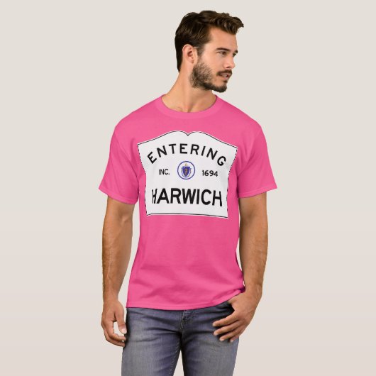 Harwich Massachusettsへの入学 – M連邦 Tシャツ (正面フル)