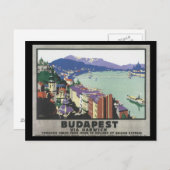 Harwich_Vintage旅行ポスター経由ブダペスト ポストカード (正面/裏面)