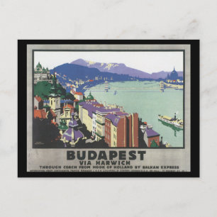 Harwich_Vintage旅行ポスター経由ブダペスト ポストカード
