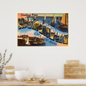 Harwichport Cape Cod Massachusetts MA Old Travel ポスター (キッチン)