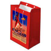 Haryse Hilsz昇進のPosteを特色にするAirshow ミディアムペーパーバッグ (裏面アングル)