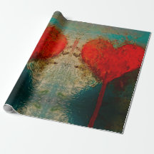 HASジュエルによる滴下ハート包装紙