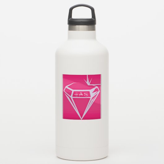 HAS宝石カスタムによるビニールカットロゴシール シール (ウォーターボトル)