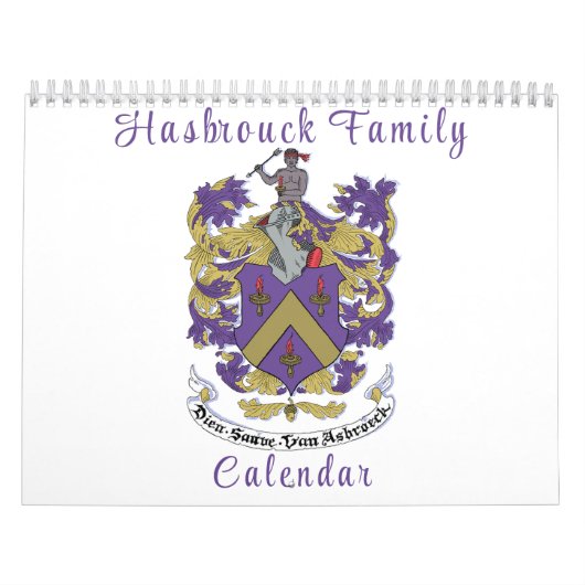 Hasbrouck Family Wall Calendar カレンダー (カバー)
