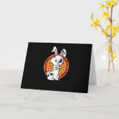 Hase chinesisches Sternzeichen (Erdzweig) カード (黄色い花)