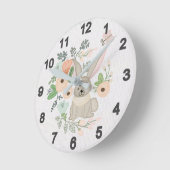 Hase im Busch ラウンド壁時計 (傾斜)