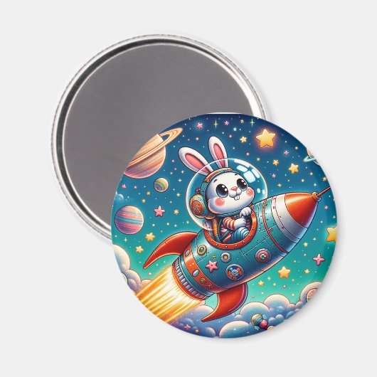 Hase-im-Rakete マグネット (正面/裏面)