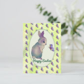 Hase mit Schmetterling Postkarte ポストカード (スタンド正面)
