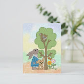Hase und Eichhörnchen Postkarte ポストカード (スタンド正面)