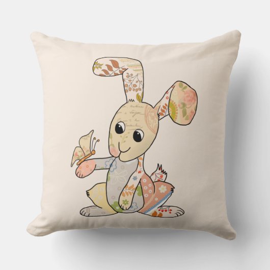 Hase und Schmetterling クッション (正面)