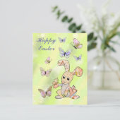 Hase und Schmetterlinge Postkarte ポストカード (スタンド正面)