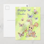 Hase und Schmetterlinge Postkarte ポストカード (正面/裏面)