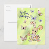 Hase und Schmetterlinge Postkarte ポストカード (正面/裏面)