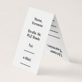 Hasenrehkatze - Tiere zum liebhaben 名刺 (裏面)