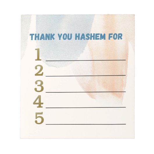 Hashemメモ帳に感謝 ノートパッド (正面)