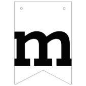 HASHTAGのあなたのパーソナライズな文字 バンティングフラッグ (第3の旗)