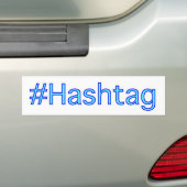 Hashtagのバンパーステッカー バンパーステッカー (車上)
