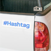 Hashtagのバンパーステッカー バンパーステッカー (トラック上)