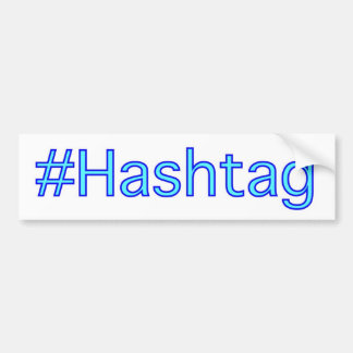 Hashtagのバンパーステッカー バンパーステッカー