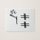 # Hashtagは社会的な媒体のブロガーのユーモアに直面します ジグソーパズル (横)