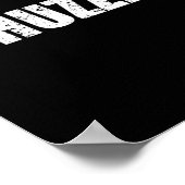 Hashtagハッザシャツ – おもしろい黒 ポスター (角)