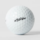 HashtagパーソナライズされたタイトルリストPro V1ゴルフボール ゴルフボール (正面)