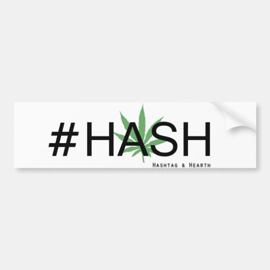 Hashtag及び炉の#Hashのバンパーステッカー バンパーステッカー (正面)