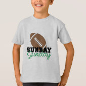 Hashtag日曜日ファンデーファミリータイムウィークエンドおもしろいアート Tシャツ (正面)