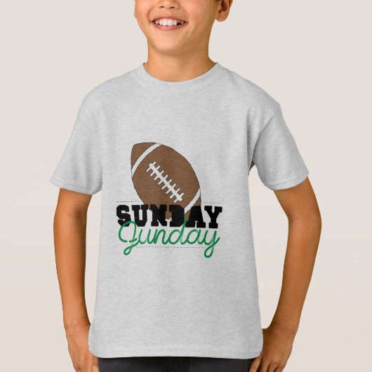 Hashtag日曜日ファンデーファミリータイムウィークエンドおもしろいアート Tシャツ (正面)