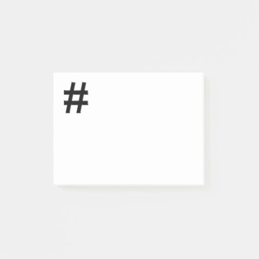 #HASHTAG – ハッシュラベル記号 ポストイット (正面)