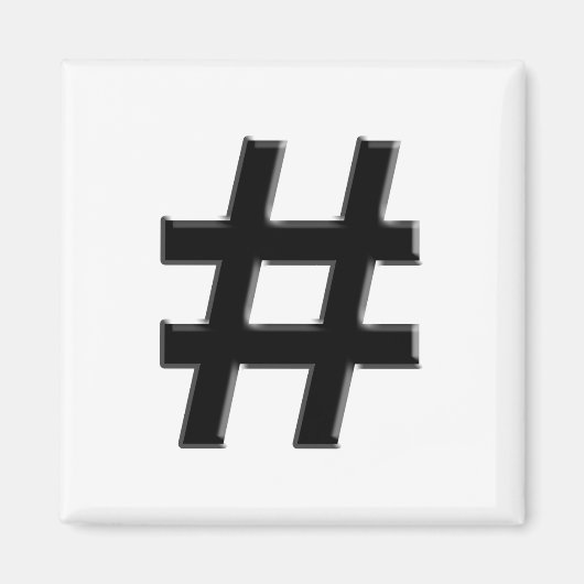 #HASHTAG – ハッシュラベル記号 マグネット (正面)