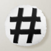 #HASHTAG – ハッシュラベル記号 ラウンドクッション (正面)