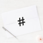 #HASHTAG – ハッシュラベル記号 ラウンドシール (封筒)